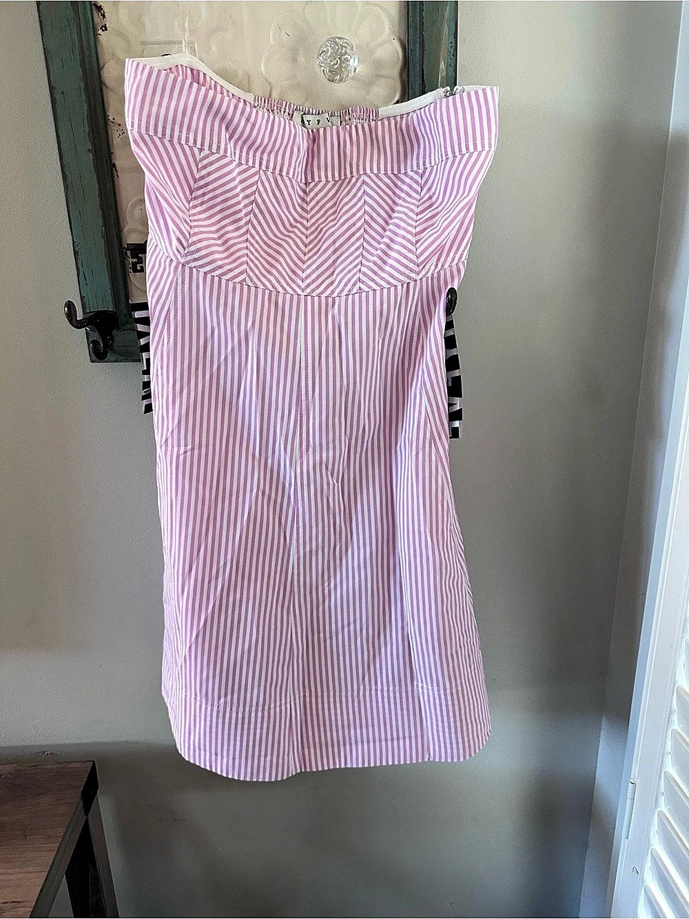 HYFVE Pink & White Striped Mini Dress Size Small